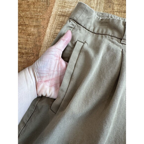 Old Navy Women's Tan Extra High Rise Taylor Straight Trouser Pants Cargo Pockets - Picture 4 of 12